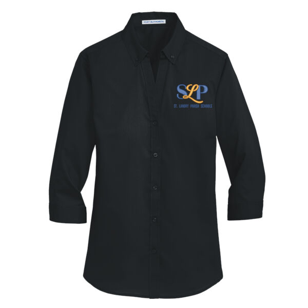 ADULT  - Ladies 3/4 Sleeve SuperPro Twill Shirt Thumbnail