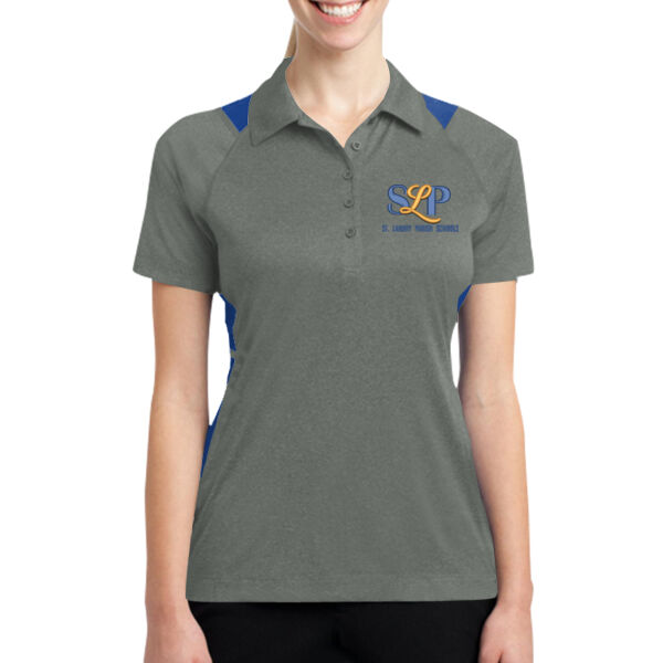 ADULT  - Ladies Heather Colorblock Contender Polo Thumbnail