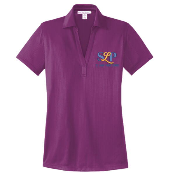 ADULT  - Ladies Performance Fine Jacquard Polo Thumbnail
