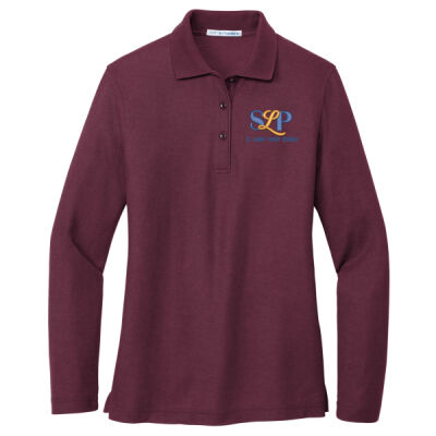 ADULT  - Ladies Silk Touch Long Sleeve Polo Thumbnail
