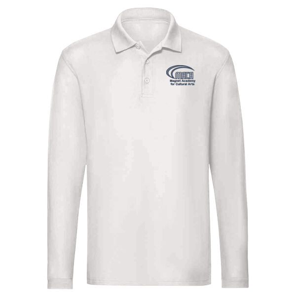 437LR Men's Dri-Power® Long Sleeve Polo (EMB) Thumbnail