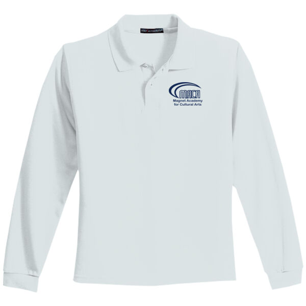 Y500LS Youth Long Sleeve Polo (DTF) Thumbnail